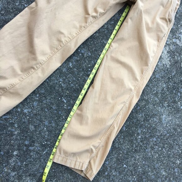 American Eagle Pants Mens Sz 34 Tan Relaxed Straight Fit Lightly Distressed - Picture 6 of 12